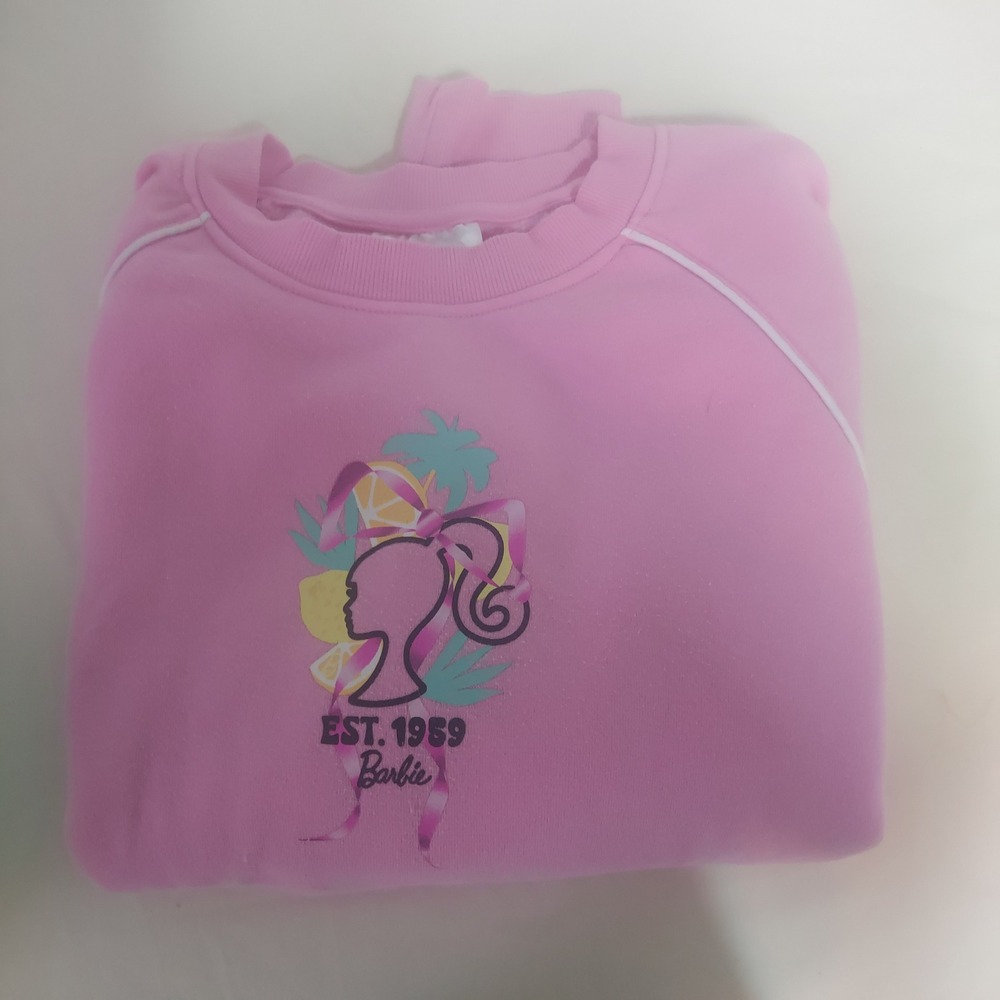 Barbie Malibu CA Pink Sweatshirt Est 1959 Long Sleeve Crew‎ Neck M